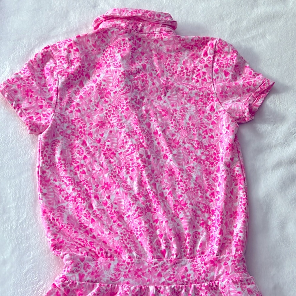 Lilly Pulitzer Pink Textured One Piece with Collared Design size XXS - Picture 10 of 11